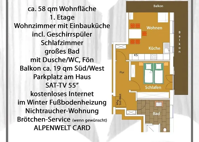 Lejlighed Am Kranzbach Fewo1